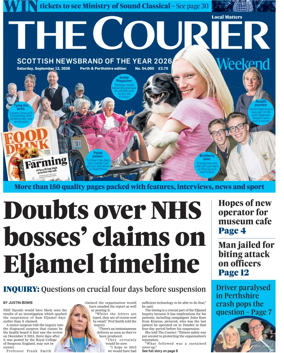Cover of The Courier & Advertiser (Perth and Perthshire Edition)