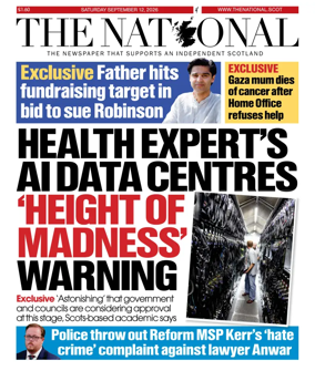 Cover of The National (Scotland)