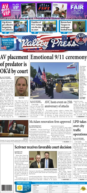 Cover of Antelope Valley Press