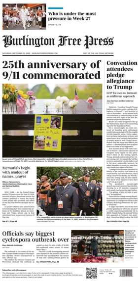 Cover of Burlington Free Press