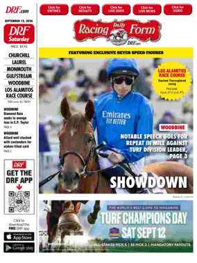 Cover of Daily Racing Form National Digital Edition