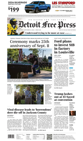Cover of Detroit Free Press