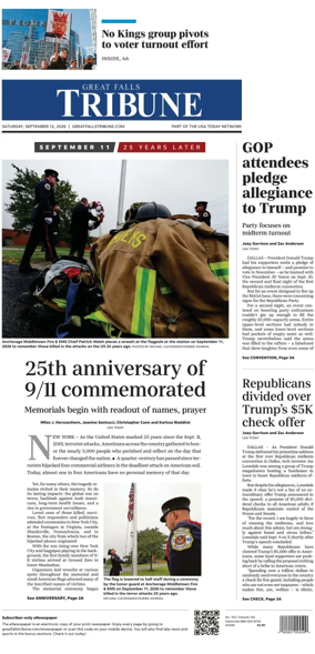 Cover of Great Falls Tribune