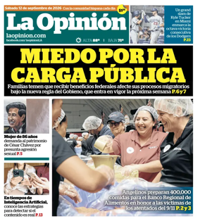 Cover of La Opinion