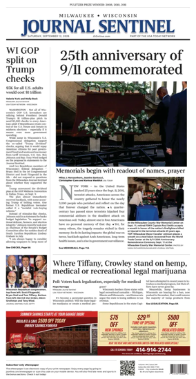 Cover of Milwaukee Journal Sentinel