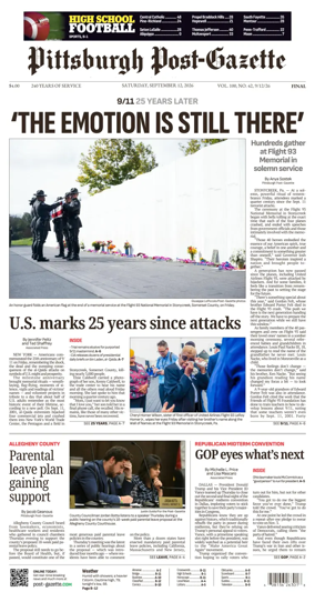 Cover of Pittsburgh Post-Gazette