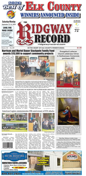 Cover of Ridgway Record