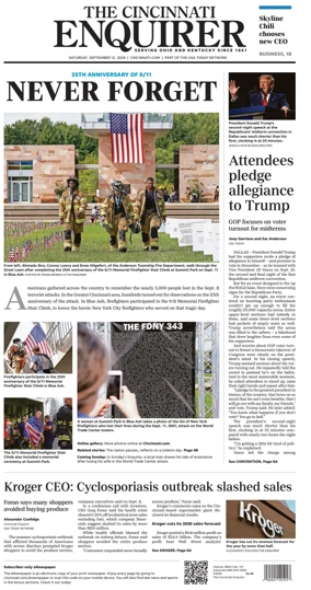 Cover of The Cincinnati Enquirer