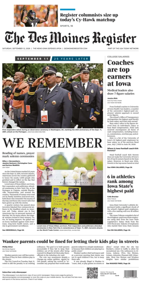 Cover of The Des Moines Register