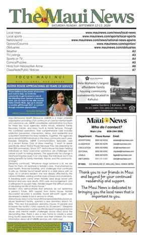 Cover of The Maui News - Weekender