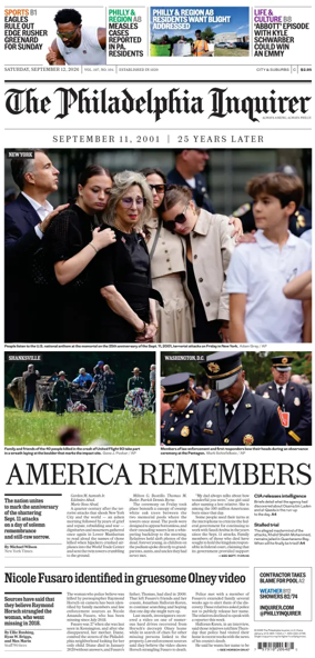 Cover of The Philadelphia Inquirer