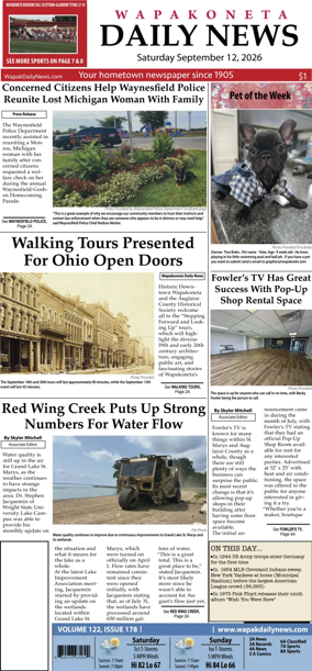 Cover of Wapakoneta Daily News