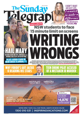 Cover of The Daily Telegraph (Sydney)