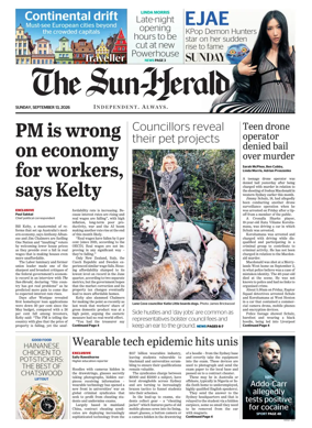 Cover of The Sydney Morning Herald