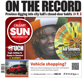 Cover of Calgary Sun