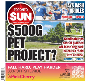 Cover of Toronto Sun