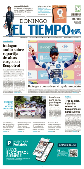 Cover of El Tiempo (Bogota)