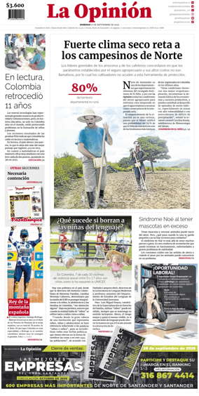 Cover of La Opinion