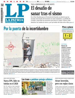 Cover of La Patria (Colombia)