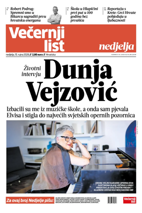 Cover of Vecernji list - Hrvatska