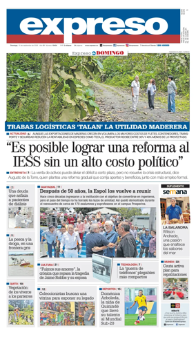 Cover of Diario Expreso