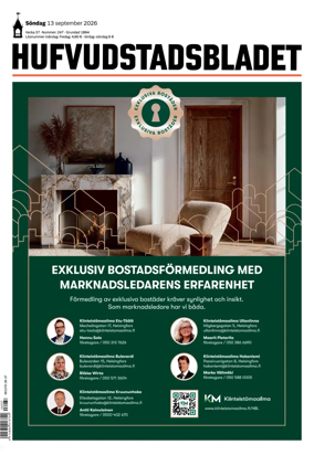 Cover of Hufvudstadsbladet
