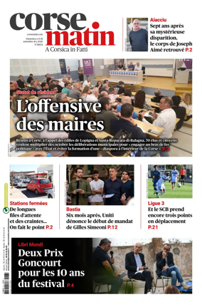 Cover of Corse Matin
