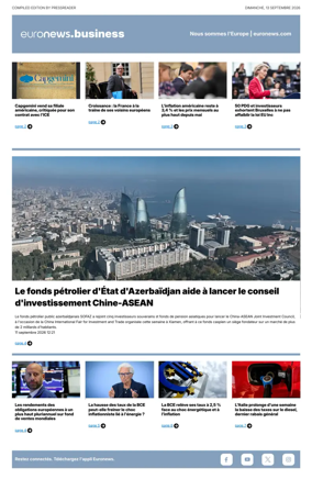 Cover of Euronews Business (French)