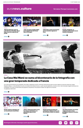 Cover of Euronews Culture and Sport (Spanish) Compiled Edition