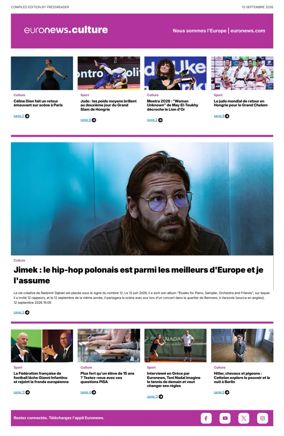 Cover of Euronews Culture (French)