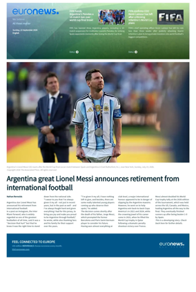 Cover of Euronews World Cup