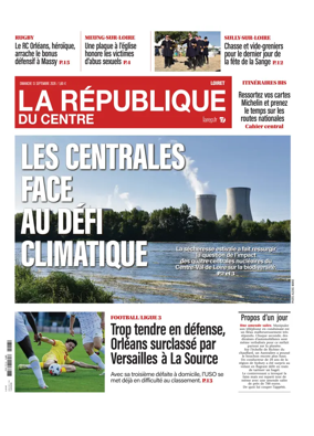 Cover of La Republique du Centre (Orleans - Loiret))