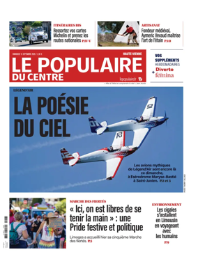 Cover of Le Populaire du Centre (Haute-Vienne)