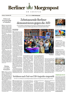 Cover of Berliner Morgenpost am Sonntag