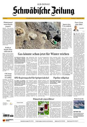 Cover of Schwabische Zeitung (Alb-Donau)