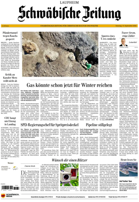 Cover of Schwabische Zeitung (Laupheim)