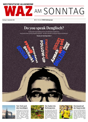 Cover of Westdeutsche Allgemeine Zeitung (WAZ am Sonntag)