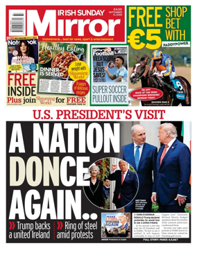 Cover of Irish Sunday Mirror