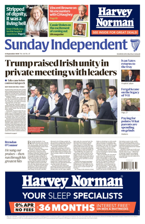Cover of Sunday Independent (Ireland)