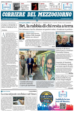 Cover of Corriere del Mezzogiorno (Puglia)