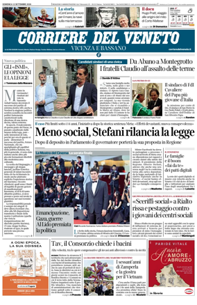 Cover of Corriere del Veneto (Vicenza e Bassano)