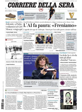Cover of Corriere della Sera