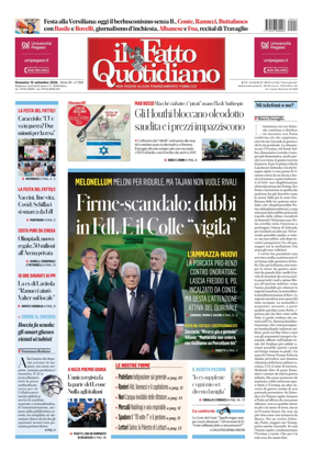 Cover of Il Fatto Quotidiano