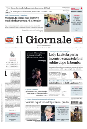 Cover of Il Giornale (Italy)