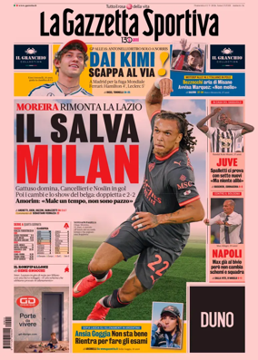 Cover of La Gazzetta dello Sport