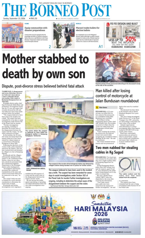 Cover of The Borneo Post (Sabah)