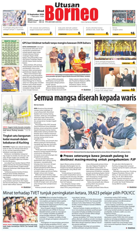 Cover of Utusan Borneo (Sarawak)
