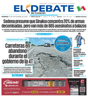 Cover of El Debate de Culiacan
