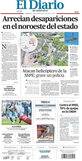 Cover of El Diario de Chihuahua