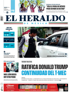 Cover of El Heraldo de Mexico